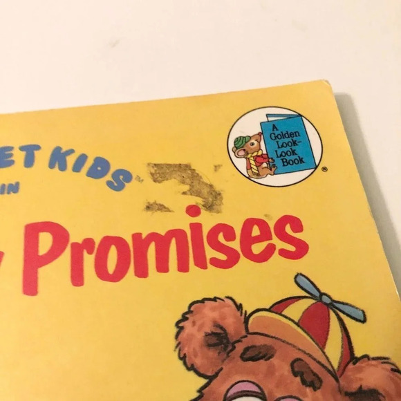 Vintage 1991 Too Many Promises Muppet  Kids Childrens Golden Look Look Book - Picture 5 of 16